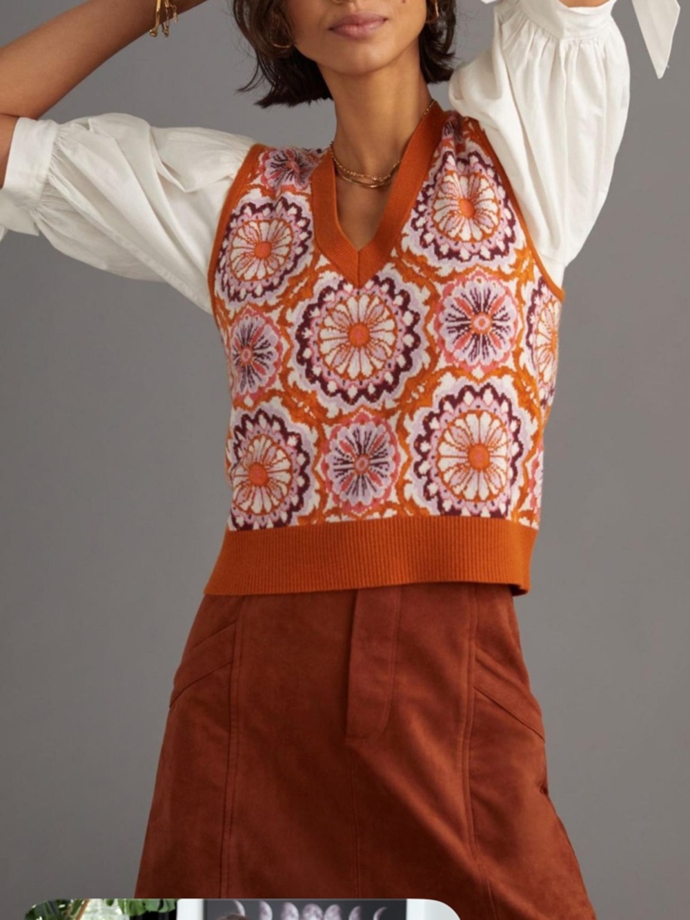 ANTHRO V-Neck Sweater Vest